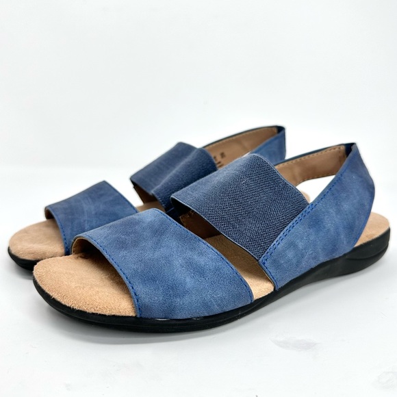 LifeStride Esta, Womens Blue Sandals Elastic Band - Picture 10 of 15